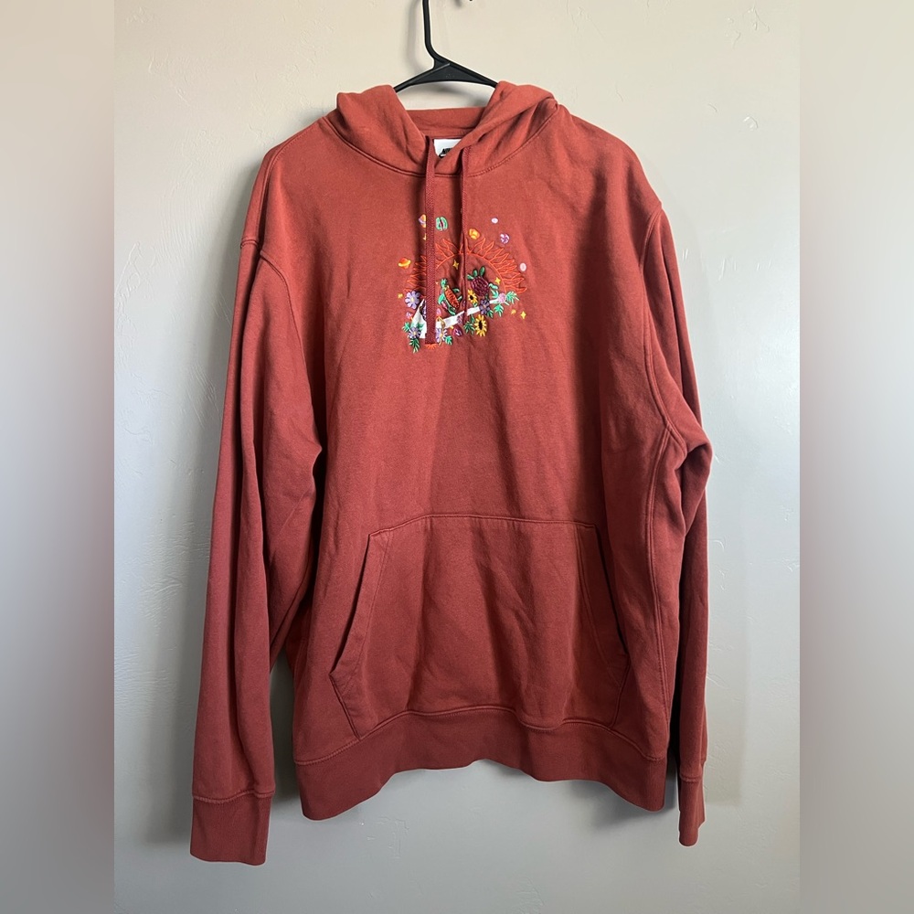 Nike Sports club Red Embroidered Sea Turtle Hoodie